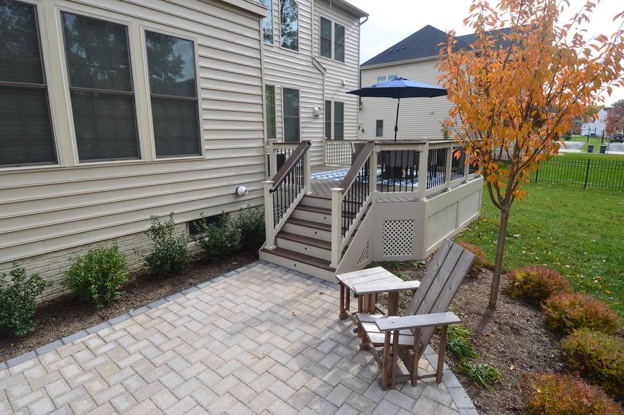 paver-patio-and-deck-with-stairs-and-planting